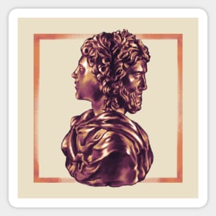 Janus Roman God Sticker